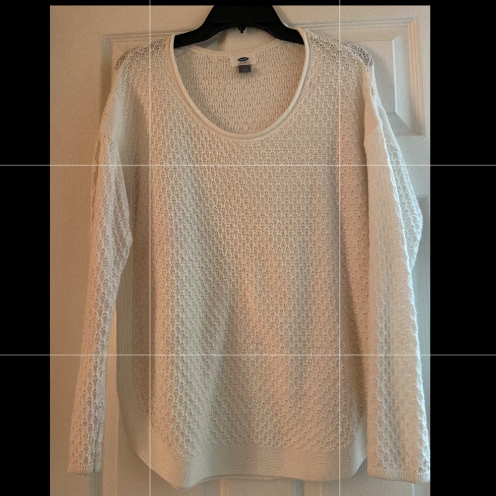 Cream white sweater from Old Navy
